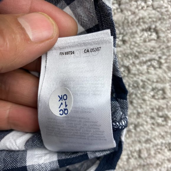 Columbia Shirt Men Large L Black White Gray Checkered Button Down Short Sleeves - Picture 9 of 13